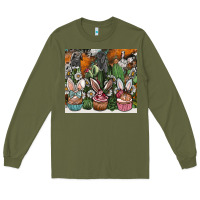 Army Green easter Long Sleeve Tee - CowhideDigitalArt