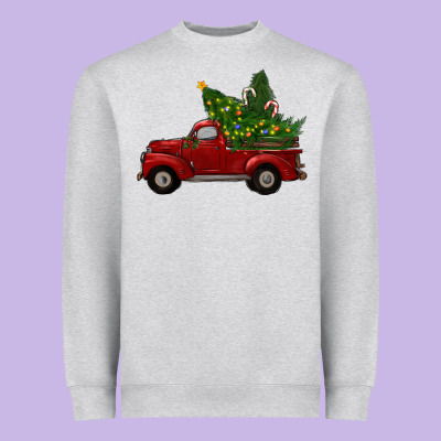 Christmas Trees With Truck Heavyweight Sweatshirt Designed By Ranaportraitstore