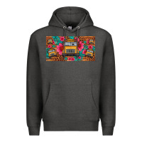 Charcoal Heather school bus leopard gemstone license plate Premium Hoodie - Artiststas
