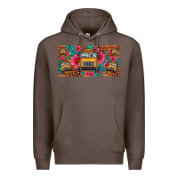 Coffee school bus leopard gemstone license plate Premium Hoodie - Artiststas