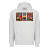 Dove Grey school bus leopard gemstone license plate Premium Hoodie - Artiststas