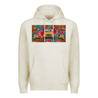 Oatmeal Heather school bus leopard gemstone license plate Premium Hoodie - Artiststas