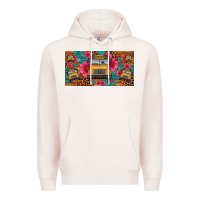 Pale Pink school bus leopard gemstone license plate Premium Hoodie - Artiststas
