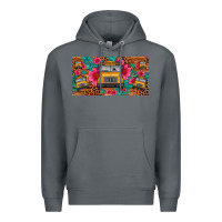 Rock school bus leopard gemstone license plate Premium Hoodie - Artiststas