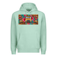 Seafoam school bus leopard gemstone license plate Premium Hoodie - Artiststas