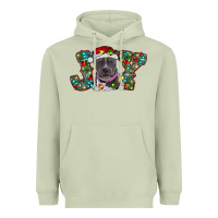 Matcha Christmas Pitbull Joy Heavyweight Hoodie - RanaPortraitStore