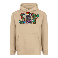 Mushroom Christmas Pitbull Joy Heavyweight Hoodie - RanaPortraitStore