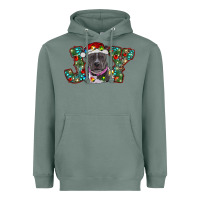 Sage Christmas Pitbull Joy Heavyweight Hoodie - RanaPortraitStore