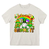 Cream St. Patrick's Lucky and i gnome it Heavy Core Tee - OliviaCreatesArt
