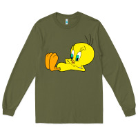 Army Green tweety bird Long Sleeve Tee - DesigneFamous