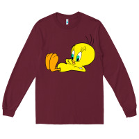 Burgundy tweety bird Long Sleeve Tee - DesigneFamous