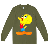 Army Green tweety bird Long Sleeve Tee - DesigneFamous