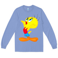 Colony Blue tweety bird Long Sleeve Tee - DesigneFamous
