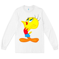 White tweety bird Long Sleeve Tee - DesigneFamous