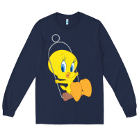 Navy tweety bird Long Sleeve Tee - DesigneFamous