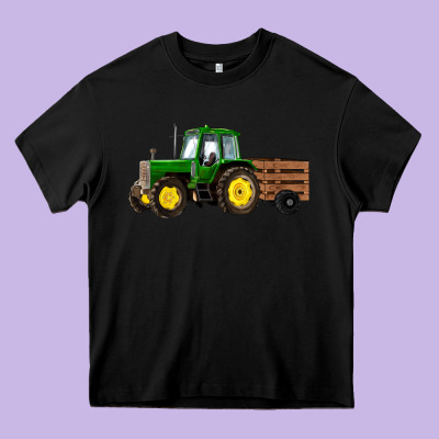 Farm Tractor Heavy Core Tee Designed By Ranaportraitstore
