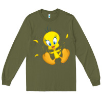 Army Green tweety bird Long Sleeve Tee - DesigneFamous