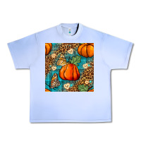 Grape Ice pumpkin and butterfly seamless pattern Urban Heavy Tee - BundleAndBundleShop