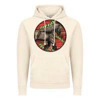 Vintage Artic Belgian Horse Christmas Vintage Hoodie - LillyAllenDesigns