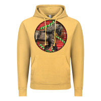 Vintage Mustard Belgian Horse Christmas Vintage Hoodie - LillyAllenDesigns