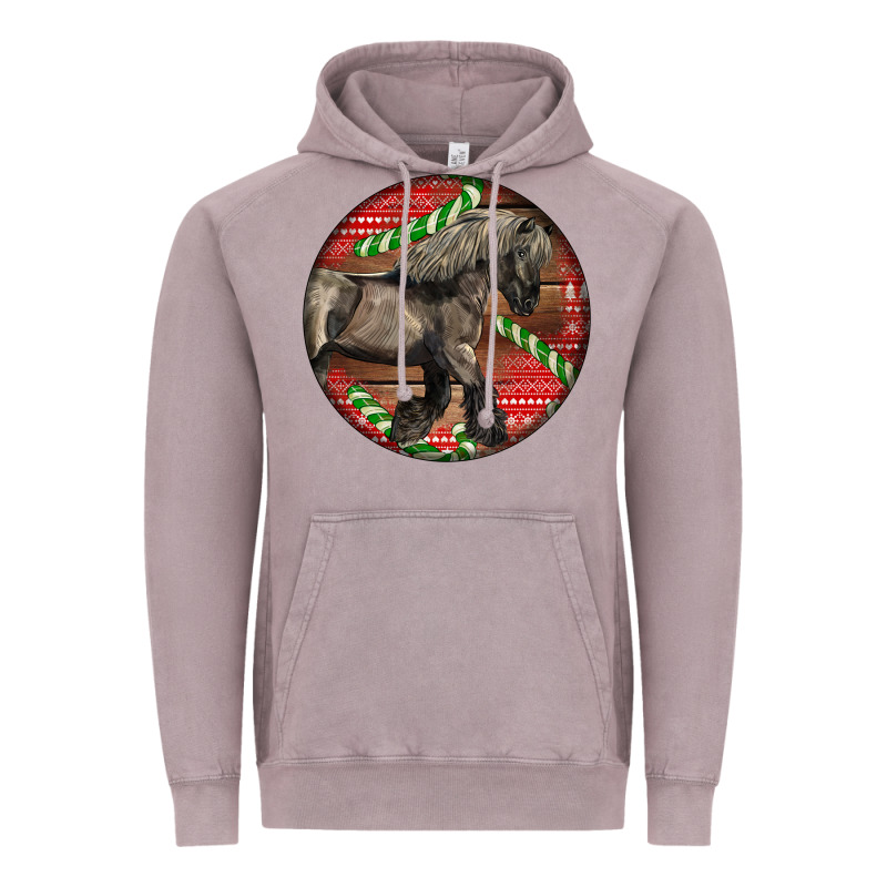 Belgian Horse Christmas Vintage Hoodie by LillyAllenDesigns | Teevron