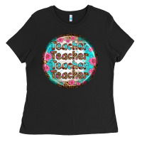Black teacher vibe earrings Ladies Tee - BundleAndBundleShop