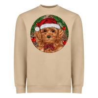 Mushroom Christmas Toy Poodle Heavyweight Sweatshirt - RanaPortraitStore