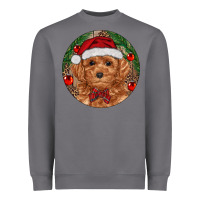 Storm Christmas Toy Poodle Heavyweight Sweatshirt - RanaPortraitStore