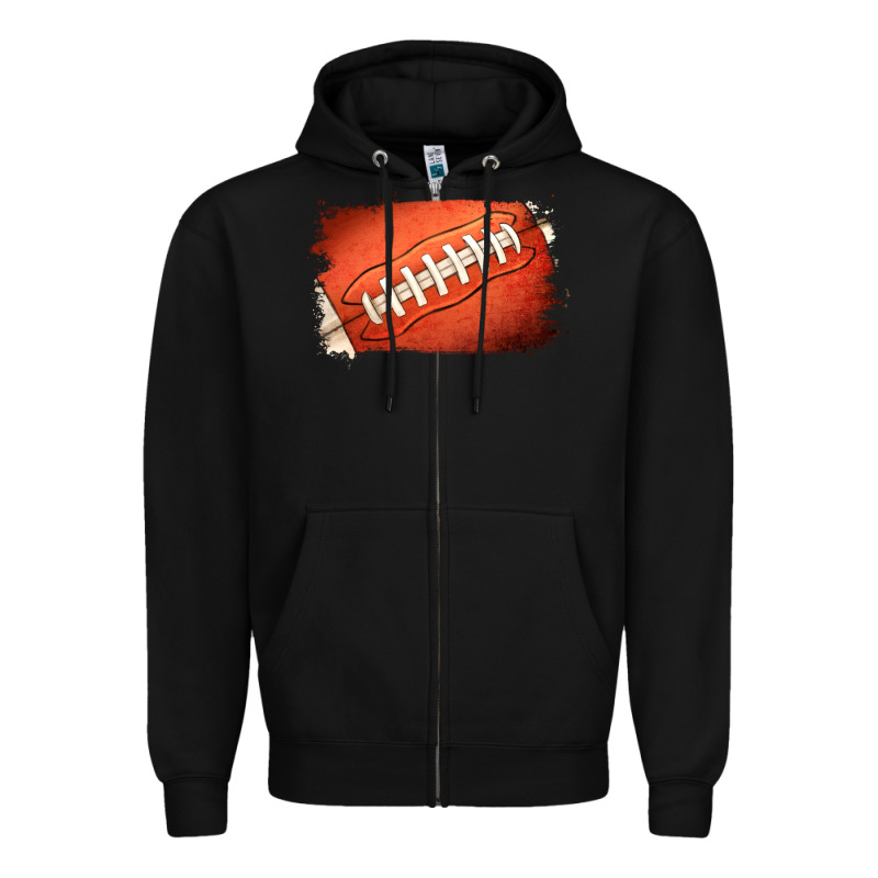 American Football Brushstroke Zipper Hoodie by RanaPortraitStore | Teevron