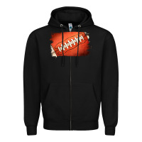 Black American football brushstroke Zipper Hoodie - RanaPortraitStore