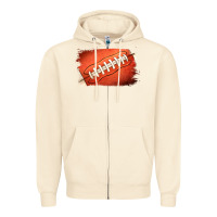 Sandshell American football brushstroke Zipper Hoodie - RanaPortraitStore