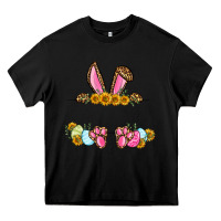 Black Western Easter bunny name frame Heavy Core Tee - OliviaCreatesArt