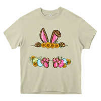 Mossy Western Easter bunny name frame Heavy Core Tee - OliviaCreatesArt