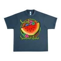 Midnight Navy sweet summertime watermelon Urban Heavy Tee - Jasminsmagicworld