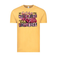 Vintage Mustard in october we wear pink and watch football Vintage Tee - FaDigitalArtStudio