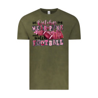 Vintage Olive in october we wear pink and watch football Vintage Tee - FaDigitalArtStudio