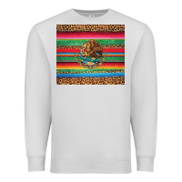 Dove Grey serape leopard mexican Premium Sweatshirt - Jasminsmagicworld