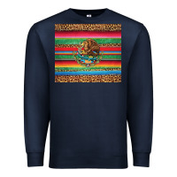 Navy serape leopard mexican Premium Sweatshirt - Jasminsmagicworld