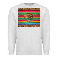 Oatmeal Heather serape leopard mexican Premium Sweatshirt - Jasminsmagicworld