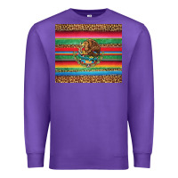 Purple serape leopard mexican Premium Sweatshirt - Jasminsmagicworld