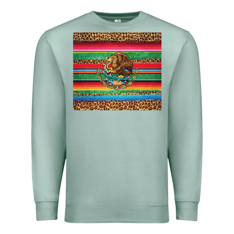 Serape Leopard Mexican Premium Sweatshirt by Jasminsmagicworld | Teevron