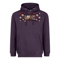 Plum for the love of the game baseball Heavyweight Hoodie - Jasminsmagicworld