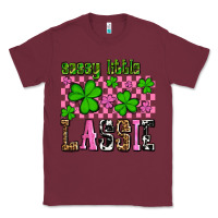 Burgundy St. Patrick's Day Sassy little lassie Classic Tee - OliviaCreatesArt