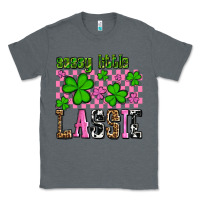 Charcoal Heather St. Patrick's Day Sassy little lassie Classic Tee - OliviaCreatesArt