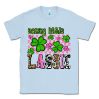 Dusty Blue St. Patrick's Day Sassy little lassie Classic Tee - OliviaCreatesArt