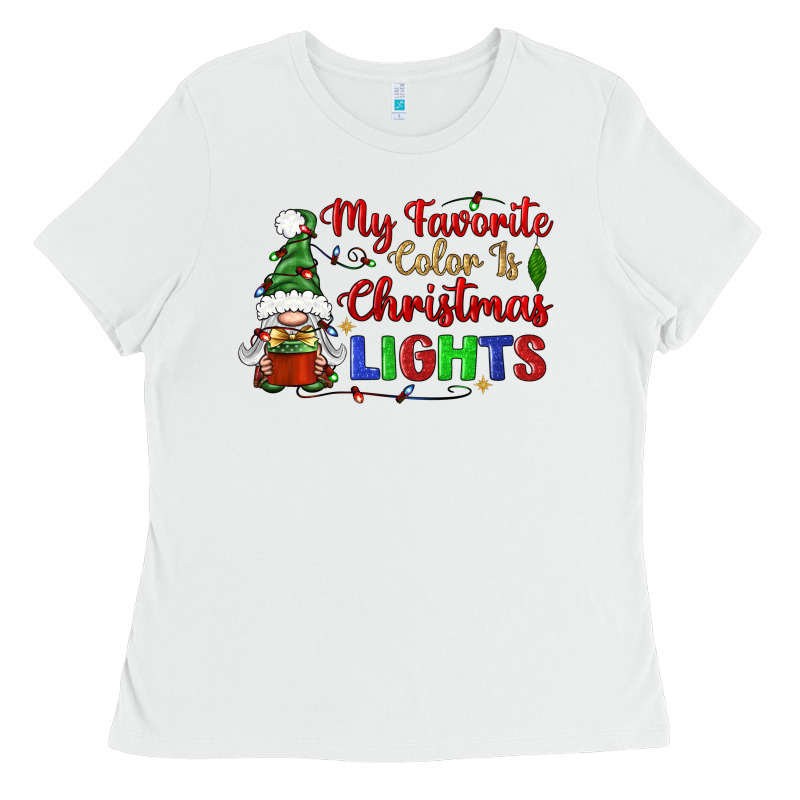 My Favorite Color Is Christmas Lights Ladies Tee by BundleAndBundleShop | Teevron