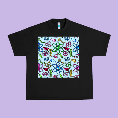 Science Teacher Seamless Pattern Urban Heavy Tee Designed By Bundleandbundleshop