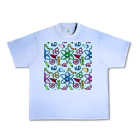 Grape Ice Science Teacher Seamless Pattern Urban Heavy Tee - BundleAndBundleShop