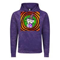 Cloud Purple halloween bichons frise dog Vintage Hoodie - LillyAllenDesigns