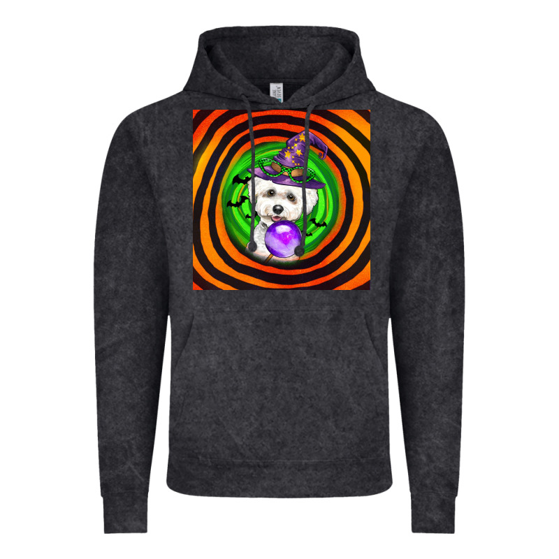 Halloween Bichons Frise Dog Vintage Hoodie by LillyAllenDesigns | Teevron